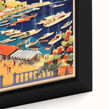 Retro Athens Travel Poster – Vintage Greece Seaside Art