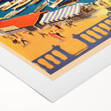 Retro Athens Travel Poster – Vintage Greece Seaside Art