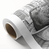 Bathroom Wall Art - Classic Otter in Vintage Bathtub Scene