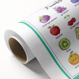 Fruits Chart - Kids Educational Wall Art Healthy Eating Print