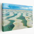 Vibrant sunset over a Brazilian landscape on large stretched canvas, suitable for kitchen wall art.