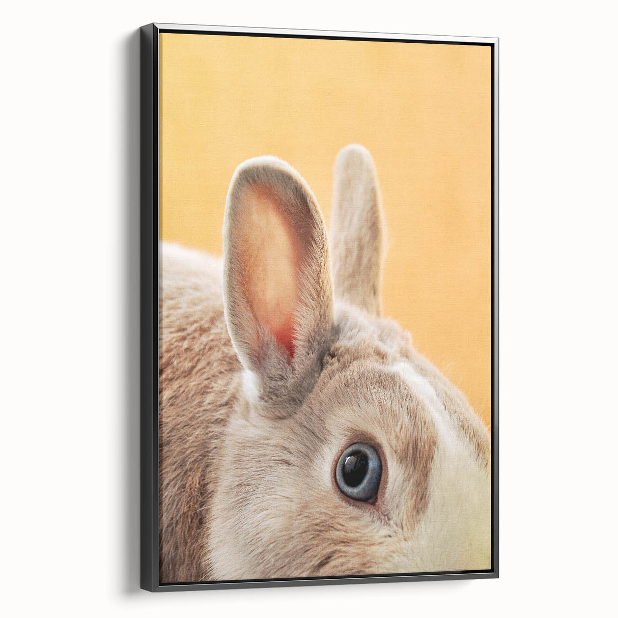 Black and white vintage poster art of a spring landscape on framed canvas, ideal for bedroom decor.