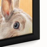 Close-up of black wall art featuring a textured, colorful abstract design on an extra large framed canvas.