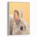 Vintage poster art of spring season on extra large framed canvas, featuring colorful art against a black background.