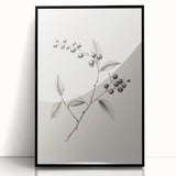 Large abstract wall art depicting winter, with swirling blue and white patterns on a framed acrylic.