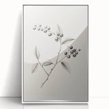 Art deco poster depicting a winter scene in muted blue and white tones, framed acrylic, ideal for nursery wall art.