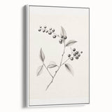 Vintage poster art depicting a winter scene on framed canvas, with a palette of white and muted blues.