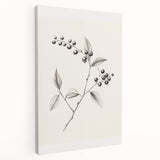 Winter landscape on large stretched canvas, featuring muted blue and white tones, suitable for kitchen wall art.