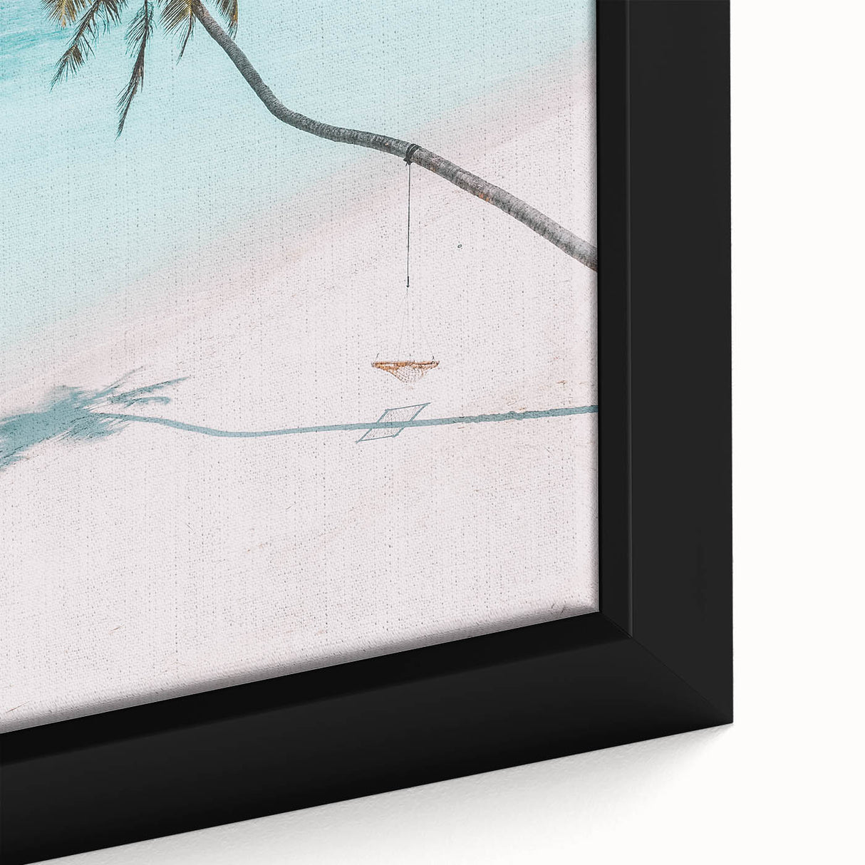 Close-up of extra large black wall art on canvas featuring textured, colorful abstract patterns, ideal for living room decor.
