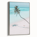 Landscape art painting on canvas featuring a vintage poster style with colorful art on black background.