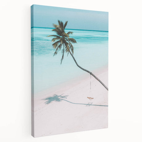 Large abstract canvas art featuring swirling blue and white patterns, ideal for kitchen wall art.