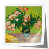Extra large canvas print of floral art depicting vibrant irises.