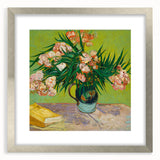 Extra large abstract art print featuring textured swirls in vibrant blue and yellow hues on a framed canvas.