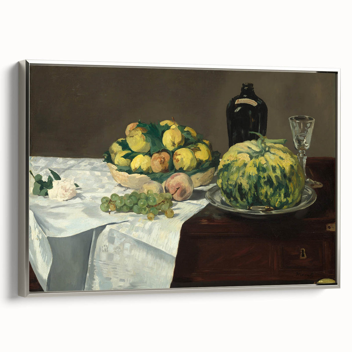 Impressionist Still Life - Fruit and Jug Wall Art Print