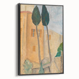 Modern Wall Art - Cypresses and Houses | Contemporary Art Print