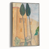 Modern Wall Art - Cypresses and Houses | Contemporary Art Print