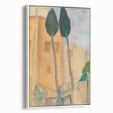 Modern Wall Art - Cypresses and Houses | Contemporary Art Print