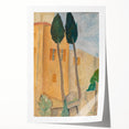Modern Wall Art - Cypresses and Houses | Contemporary Art Print