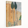 Modern Wall Art - Cypresses and Houses | Contemporary Art Print