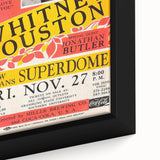 Whitney Houston 1980s Concert Poster - New Orleans Superdome