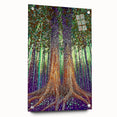 Mystical Forest – Abstract Tree Canvas & Framed Wall Art