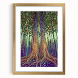 Mystical Forest – Abstract Tree Canvas & Framed Wall Art