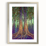 Mystical Forest – Abstract Tree Canvas & Framed Wall Art
