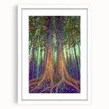 Mystical Forest – Abstract Tree Canvas & Framed Wall Art