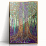 Mystical Forest – Abstract Tree Canvas & Framed Wall Art