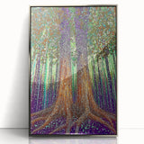 Mystical Forest – Abstract Tree Canvas & Framed Wall Art