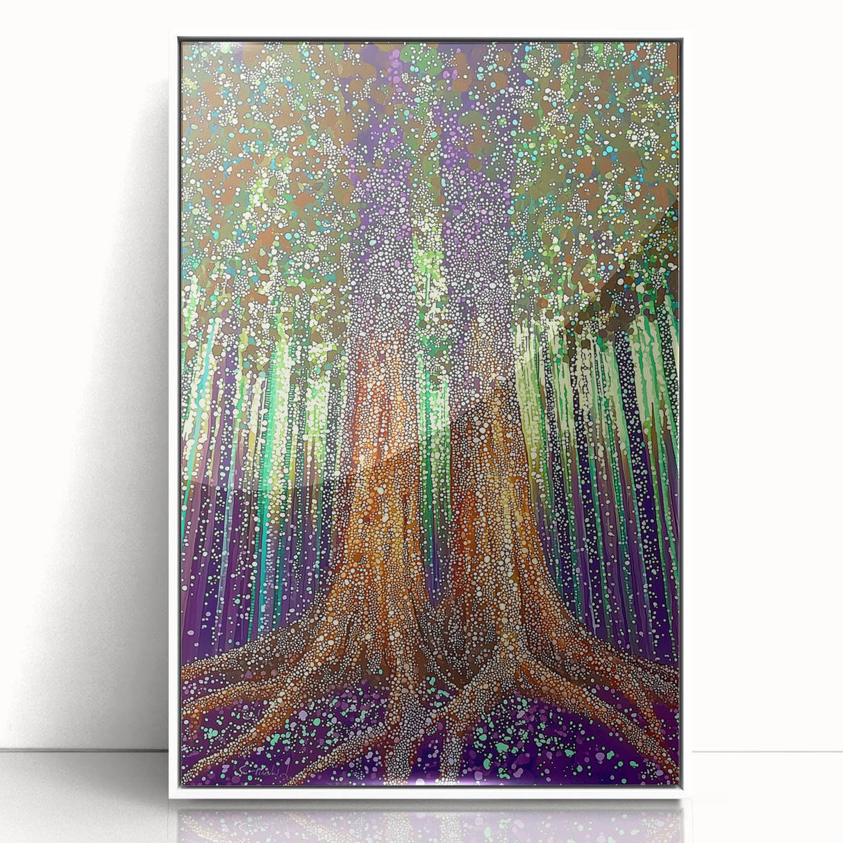 Mystical Forest – Abstract Tree Canvas & Framed Wall Art