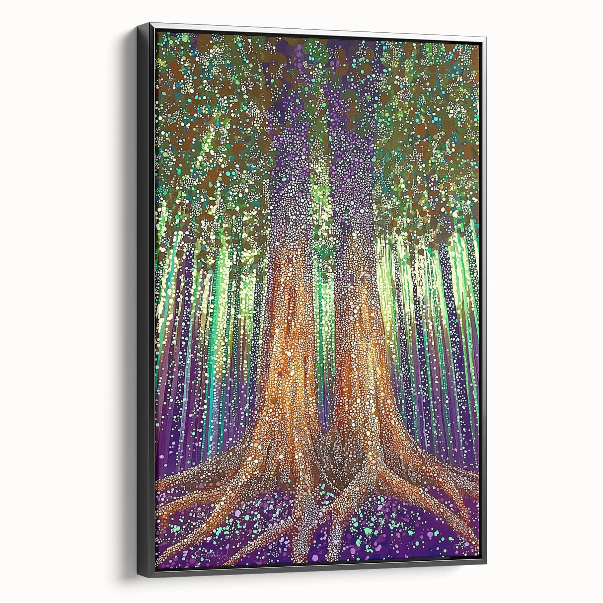 Mystical Forest – Abstract Tree Canvas & Framed Wall Art
