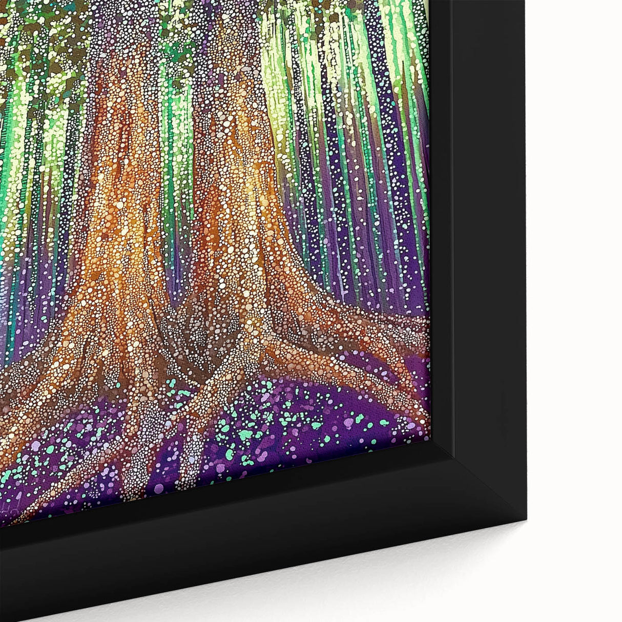 Mystical Forest – Abstract Tree Canvas & Framed Wall Art