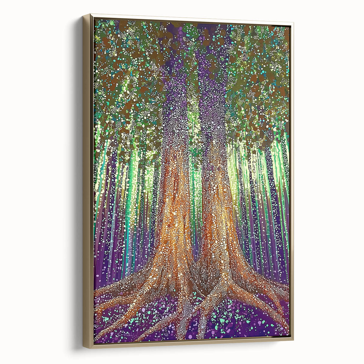 Mystical Forest – Abstract Tree Canvas & Framed Wall Art
