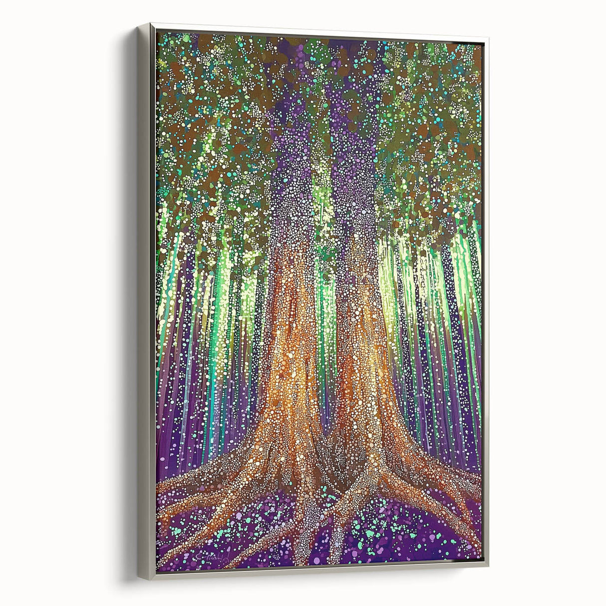 Mystical Forest – Abstract Tree Canvas & Framed Wall Art