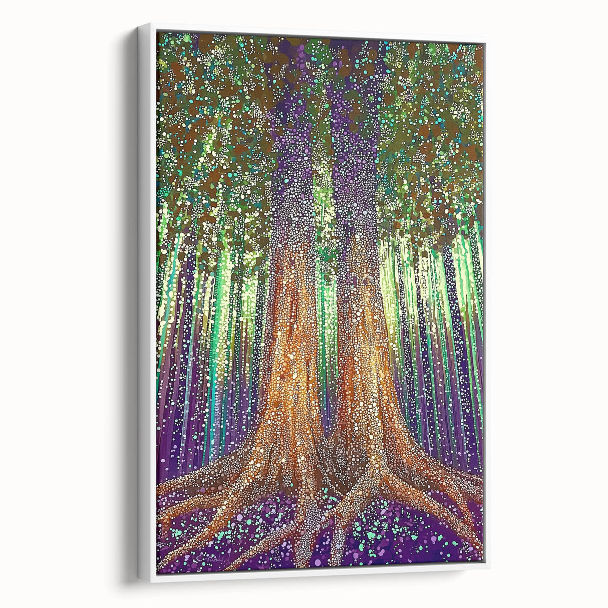 Mystical Forest – Abstract Tree Canvas & Framed Wall Art