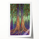 Mystical Forest – Abstract Tree Canvas & Framed Wall Art