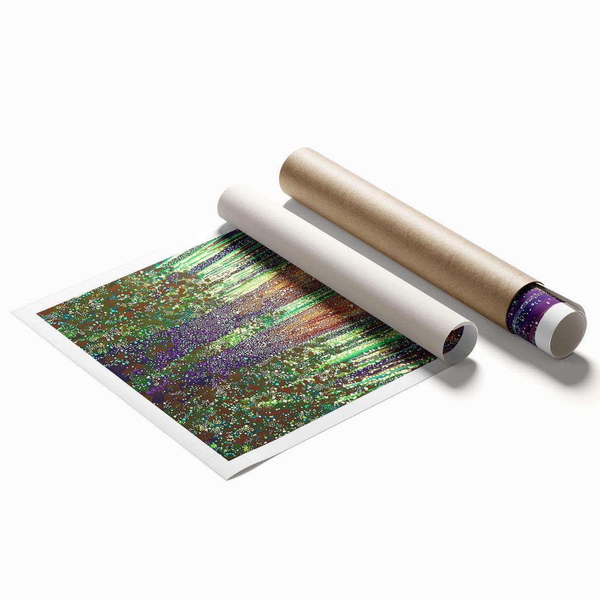 Mystical Forest – Abstract Tree Canvas & Framed Wall Art