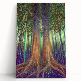 Mystical Forest – Abstract Tree Canvas & Framed Wall Art
