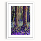 Enchanted Forest – Abstract Tree Canvas & Framed Wall Art