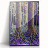Enchanted Forest – Abstract Tree Canvas & Framed Wall Art