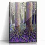Enchanted Forest – Abstract Tree Canvas & Framed Wall Art