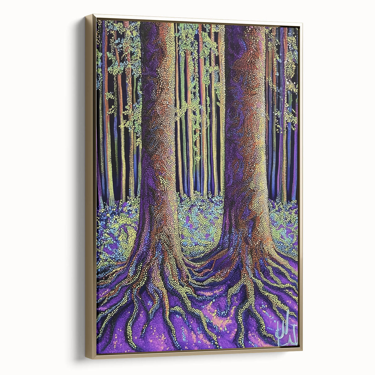 Enchanted Forest – Abstract Tree Canvas & Framed Wall Art