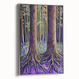 Enchanted Forest – Abstract Tree Canvas & Framed Wall Art