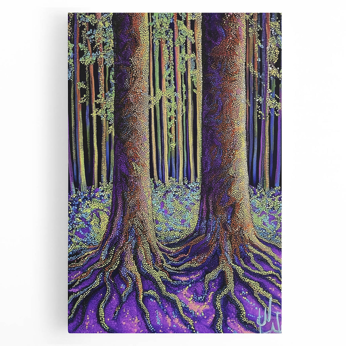 Enchanted Forest – Abstract Tree Canvas & Framed Wall Art