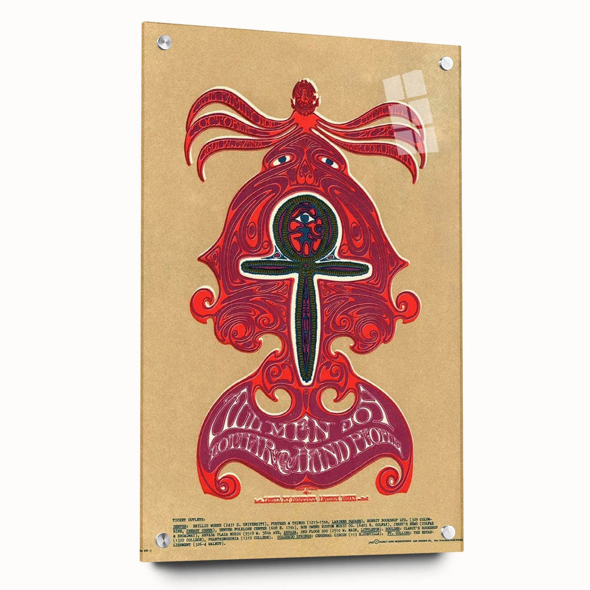 Wemen Joy Psychedelic Concert Poster - 1960s Art
