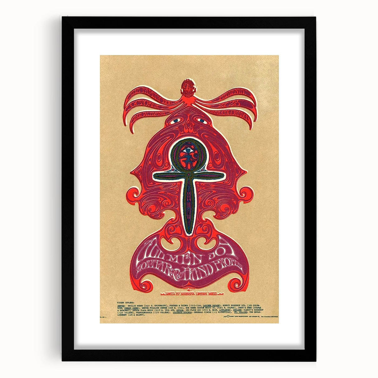 Wemen Joy Psychedelic Concert Poster - 1960s Art