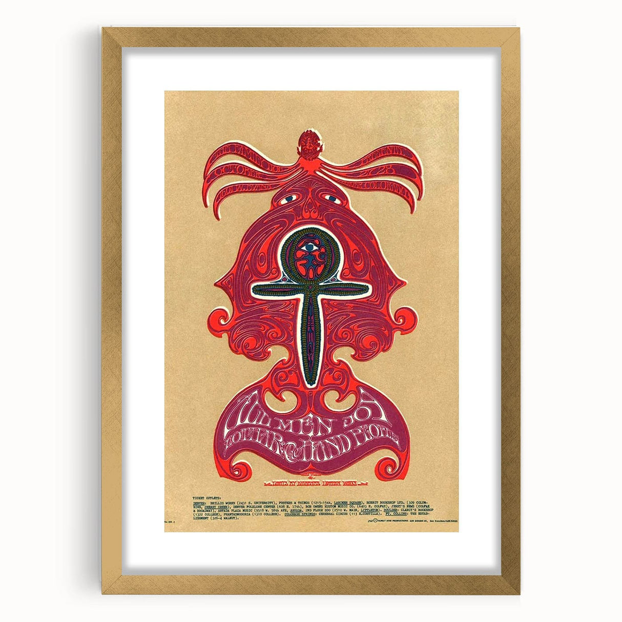 Wemen Joy Psychedelic Concert Poster - 1960s Art