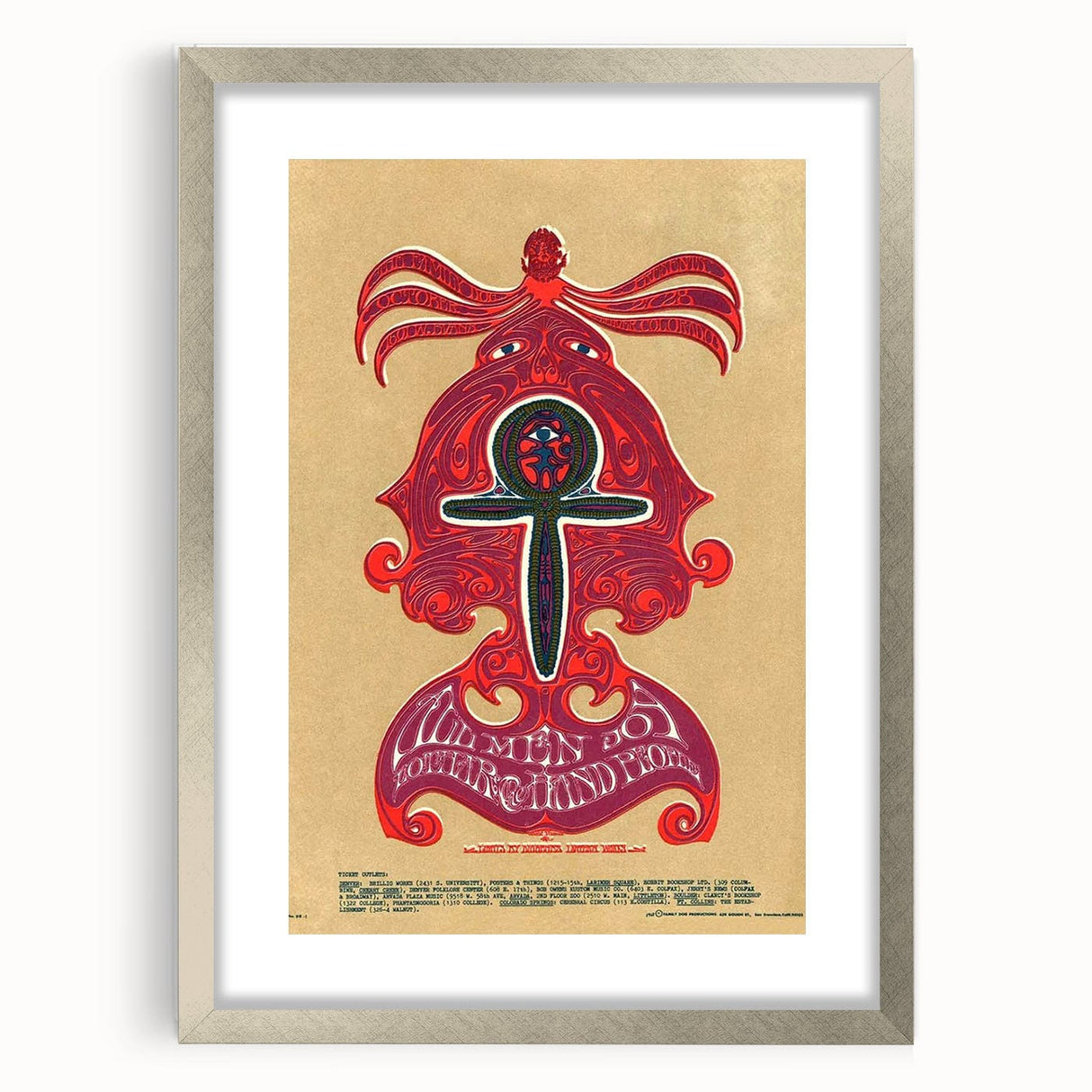Wemen Joy Psychedelic Concert Poster - 1960s Art