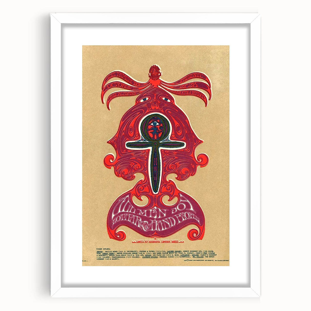 Wemen Joy Psychedelic Concert Poster - 1960s Art